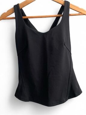 Lululemon instill cross strap black tank top size 4 #yoga #athleisure